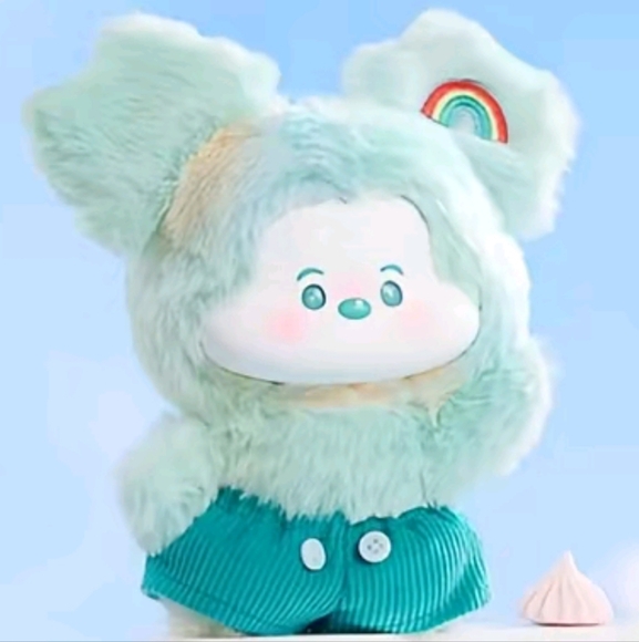 MINISO Disney Mickey Head in The Clouds Vinyl Plush Pendant- Sunny Sky - NIB - Picture 1 of 7
